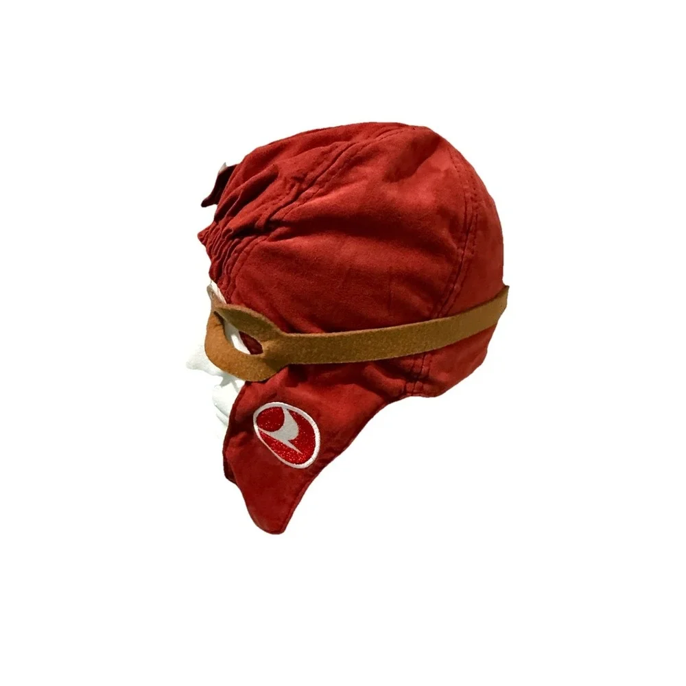 TURKISH AIRLINES KIDS PILOT AVIATOR HAT CAP SIZE 55CM AGE 3-12 WITH‎ GOGGLES